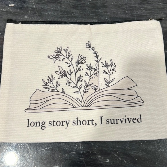 Taylor Swift Long Story Short Canvas Pouch - Picture 1 of 2